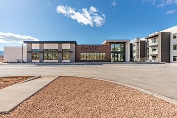 Gravel area in front of the building1